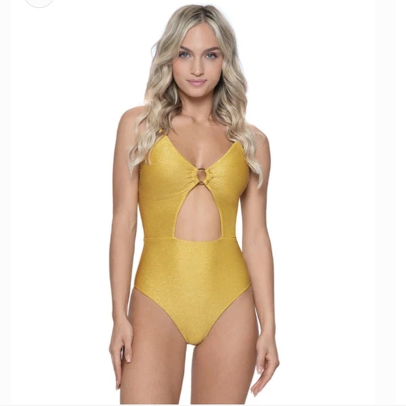 PQ Swim Gold Coast Maisie Ring One Piece Swimsuit Size M - Picture 4 of 11